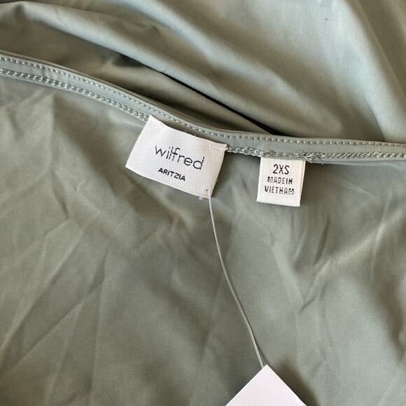 ARITZIA Tank Womens Size 2XS Parfait Design Smoky Sage Green Stretch - Picture 6 of 6